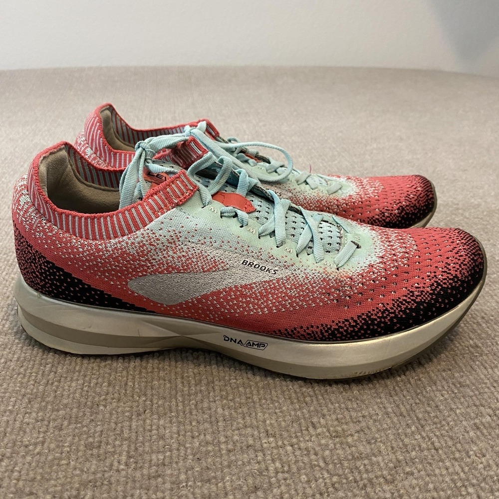 Brooks Levitate 2 Running Shoes Womens Size 10.5 Pink Knit Cushioned 1202791B872